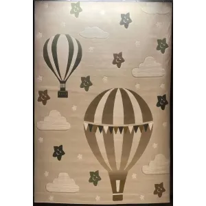 سجاد تركي اطفال كيدز بلاس 41561A اللون كريم مقاس 200*300