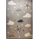 سجاد تركي اطفال كيدز بلاس 41565A اللون رصاصي فاتح مقاس 80*150