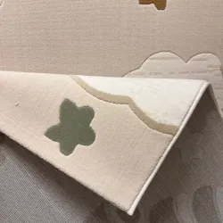 سجاد تركي اطفال كيدز بلاس 42365A اللون كريم مقاس 80*150
