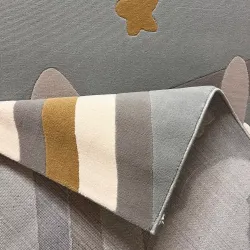 سجاد تركي اطفال كيدز بلاس 42365A اللون سماوي فاتح مقاس 80*150