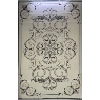 سجاد تركي لندن 41249A كريم اسود مقاس 200*300