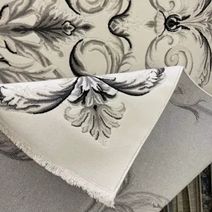 سجاد تركي لندن 41249A كريم اسود مقاس 400*500 سجاد تركي لندن 41249A كريم اسود مقاس 400*500