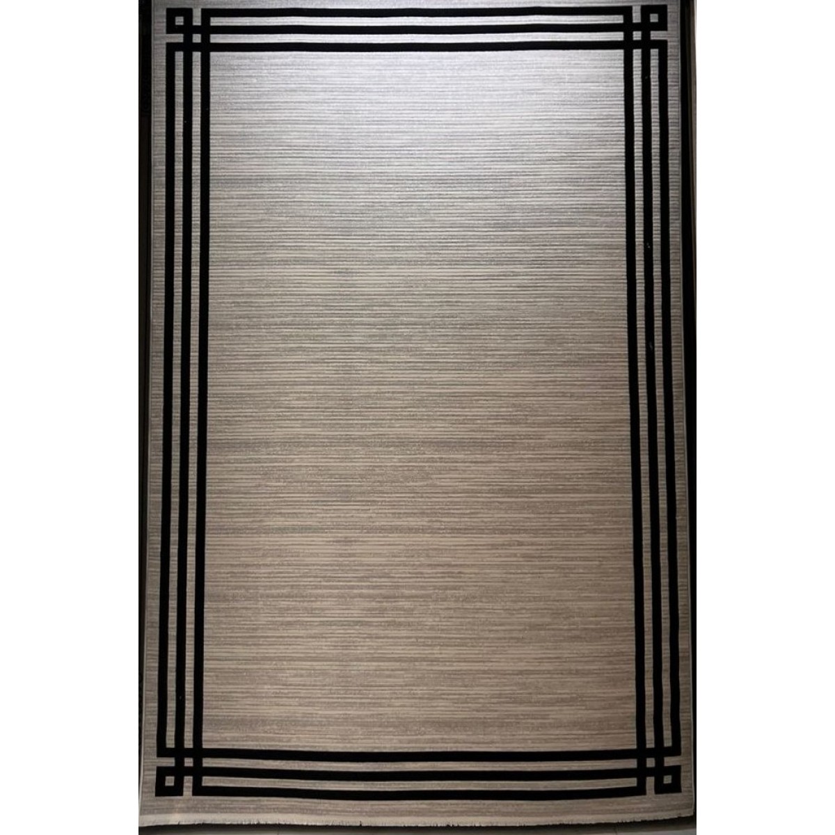 سجاد تركي مودرن فندقي لورين F414C كريم اسود مقاس 100*200 سجاد تركي مودرن فندقي لورين F414C كريم اسود مقاس 100*200