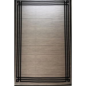 سجاد تركي مودرن فندقي لورين F414C كريم اسود مقاس 300*400