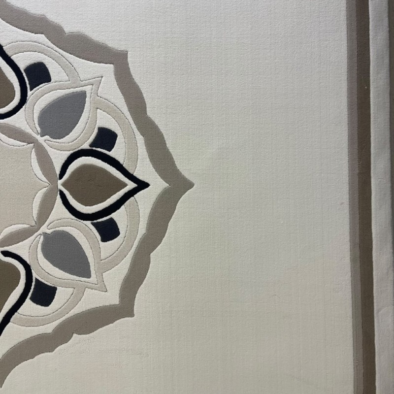 سجاد تركي لافندر N0598A اسود مقاس 400*500