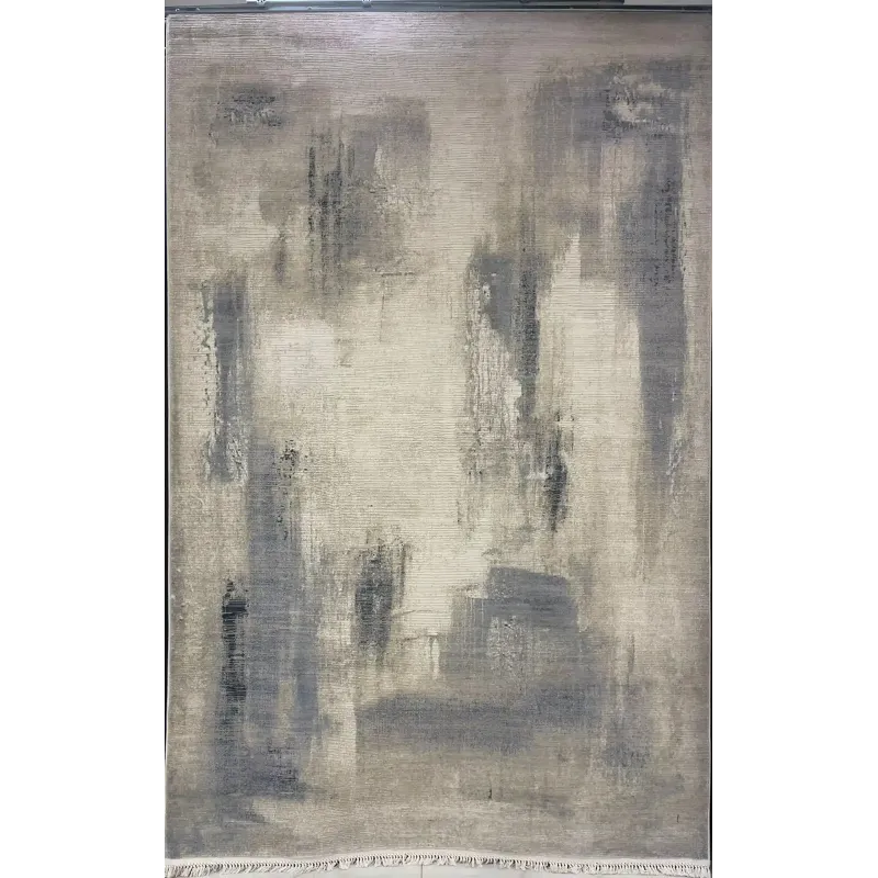سجاد تركي مودرن لافيش 37842A كريم سماوي مقاس 100*200