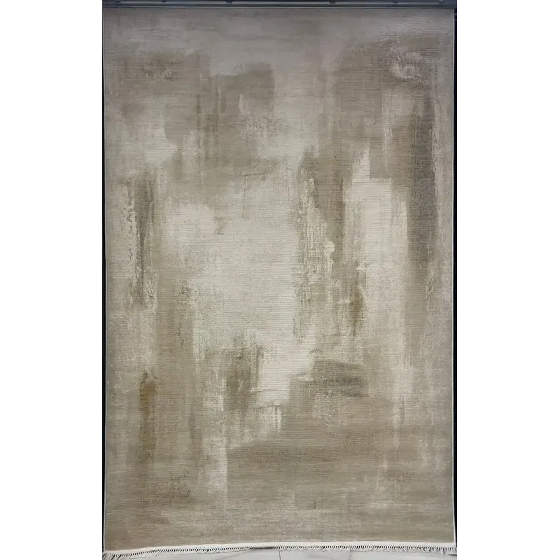 سجاد تركي مودرن لافيش 37842A كريم ذهبي مقاس 50*80