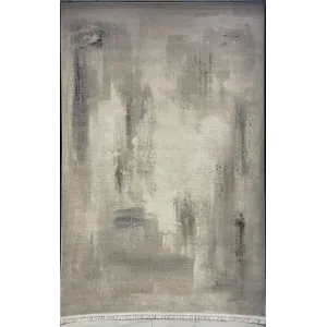 سجاد تركي مودرن لافيش 37842A كريم رصاصي مقاس 50*80