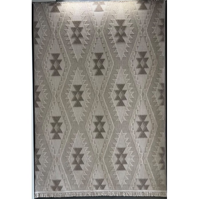 سجاد خيش لوفر تركي E094A بني فاتح بيج مقاس 150*220