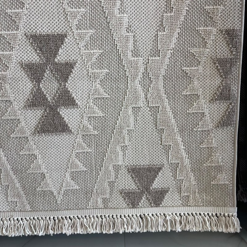 سجاد خيش لوفر تركي E094A رمادي فاتح مقاس 50*80