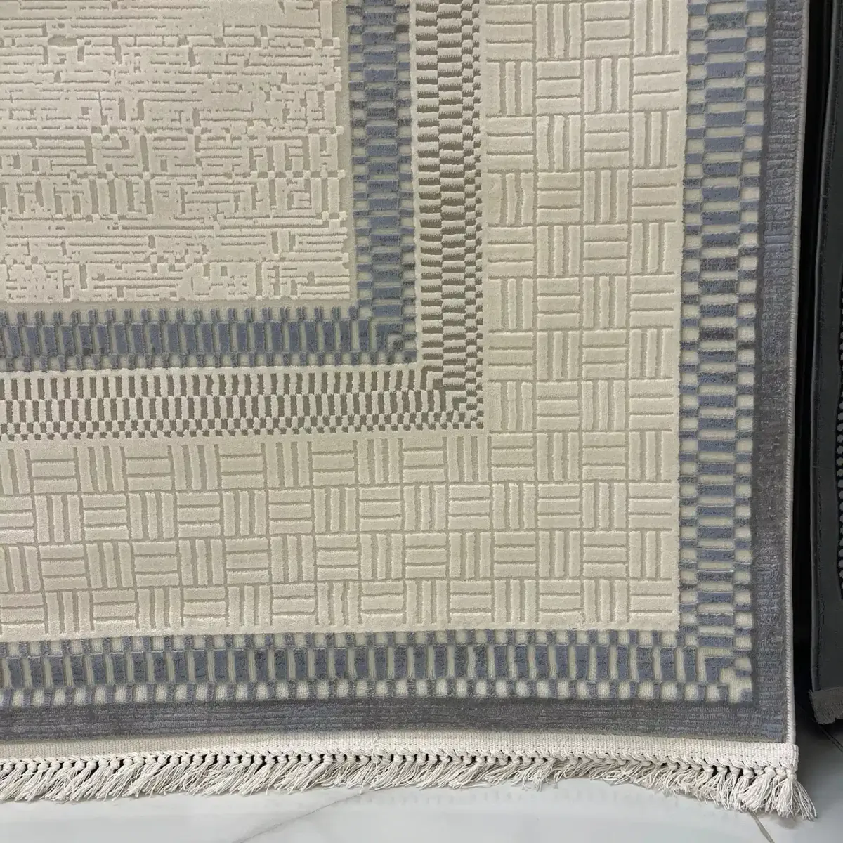 سجاد تركي مودرن مون 40986A سماوي مقاس 200*300