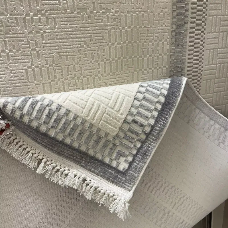 سجاد تركي مودرن مون 40986A رصاصي مقاس 400*500