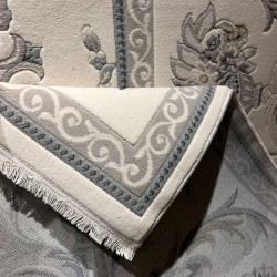 سجاد تركي موناليزا 41185A كريم سماوي مقاس 80*150