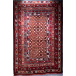 سجاد بلاتينيوم افغاني بخاري تركي H0171B احمر مقاس 400*500