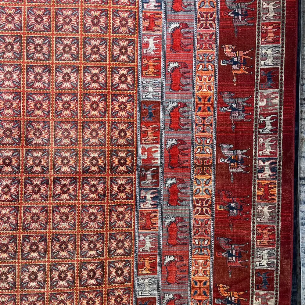 سجاد بلاتينيوم افغاني بخاري تركي H0171B احمر مقاس 400*500
