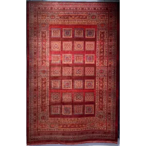 سجاد بلاتينيوم افغاني بخاري تركي H0181B احمر مقاس 80*150
