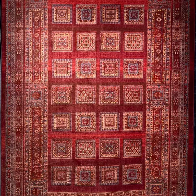سجاد بلاتينيوم افغاني بخاري تركي H0181B احمر مقاس 80*150
