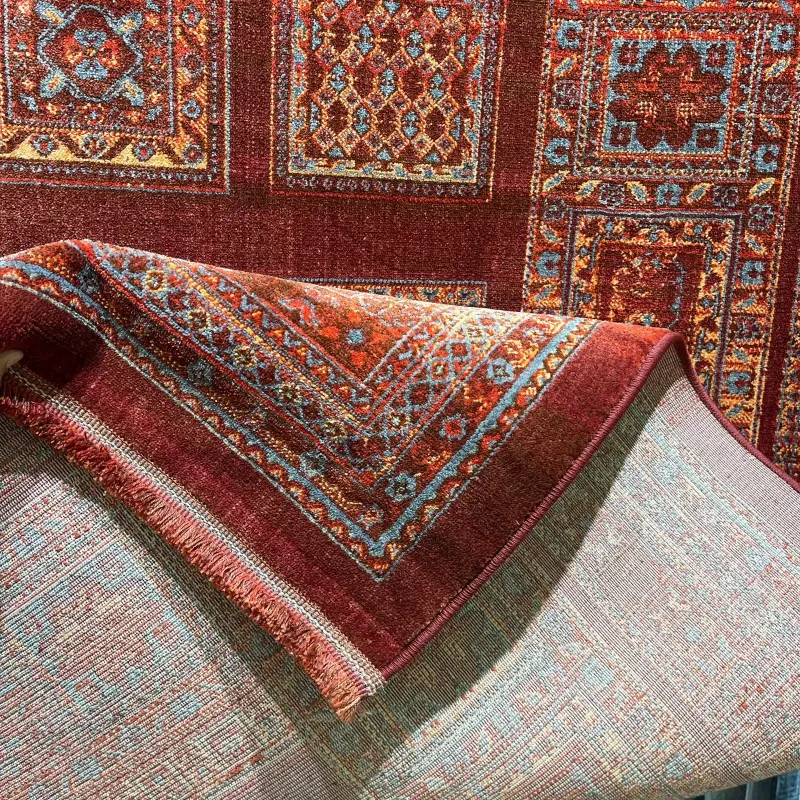 سجاد بلاتينيوم افغاني بخاري تركي H0181B احمر مقاس 80*150