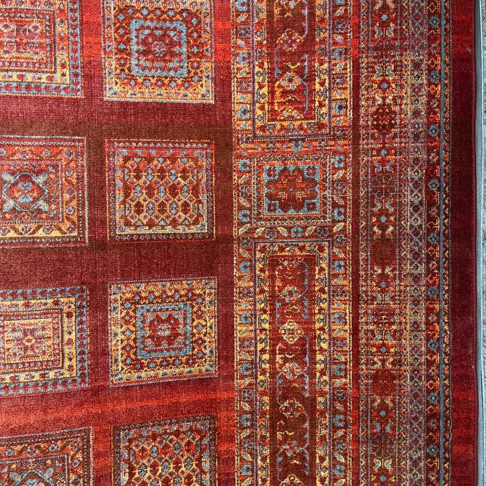 سجاد بلاتينيوم افغاني بخاري تركي H0181B احمر مقاس 80*150 - سجاد بخارى