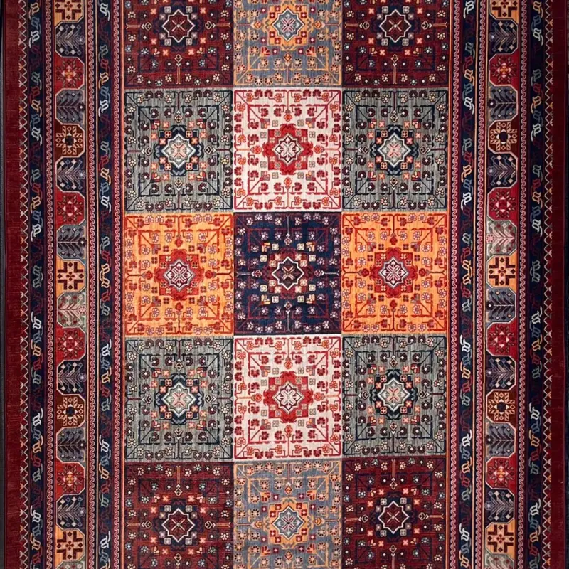 سجاد بلاتينيوم افغاني بخاري تركي OL406C احمر مقاس 80*150