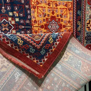 سجاد بلاتينيوم افغاني بخاري تركي OL406C احمر مقاس 80*150