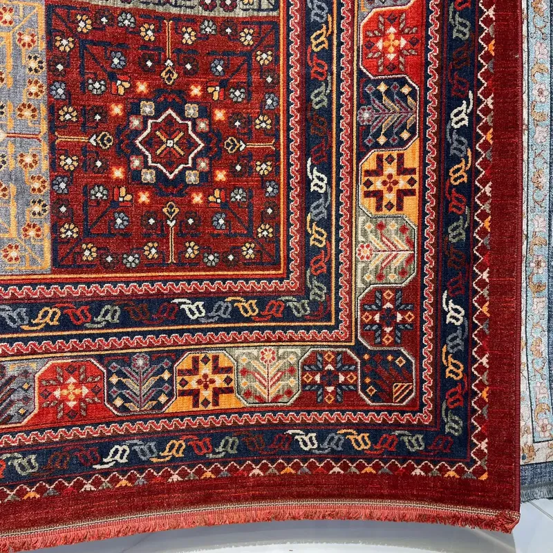سجاد بلاتينيوم افغاني بخاري تركي OL406C احمر مقاس 80*150