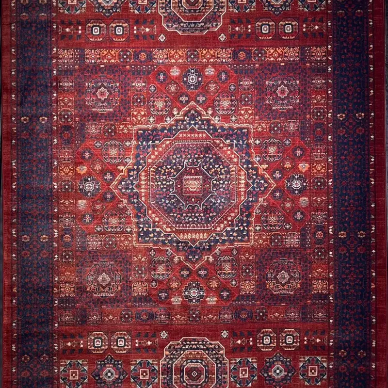 سجاد بلاتينيوم افغاني بخاري تركي OL417B احمر مقاس 400*500