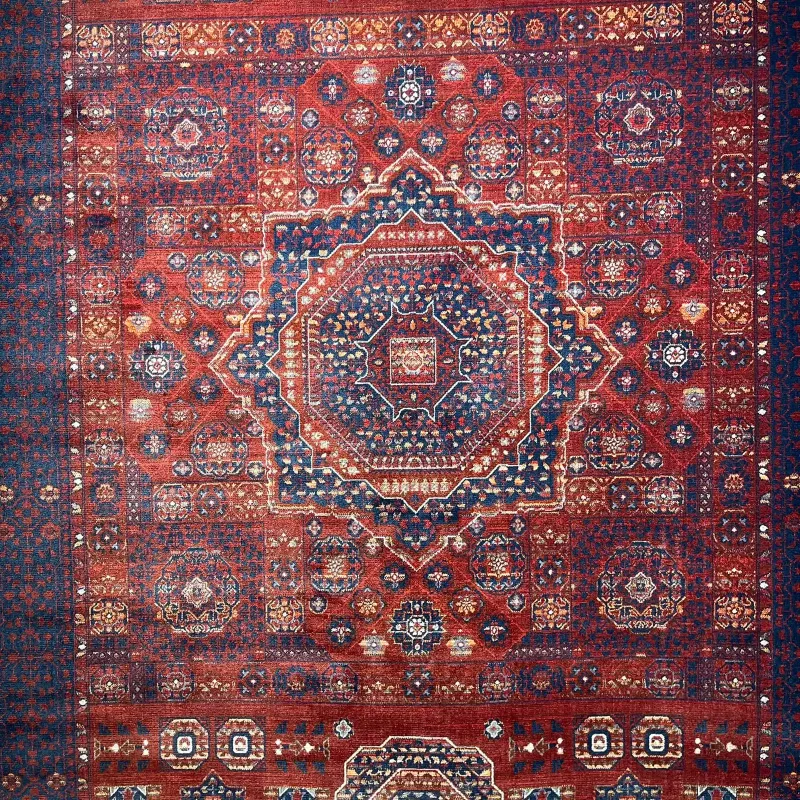 سجاد بلاتينيوم افغاني بخاري تركي OL417B احمر مقاس 400*500