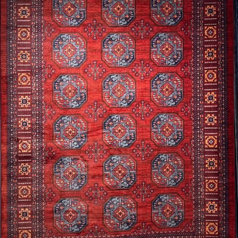 سجاد بلاتينيوم افغاني بخاري تركي OL433A احمر مقاس 80*150
