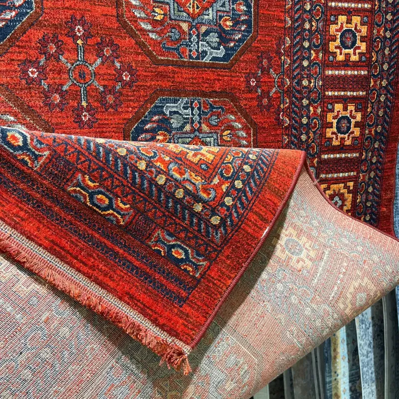سجاد بلاتينيوم افغاني بخاري تركي OL433A احمر مقاس 80*150