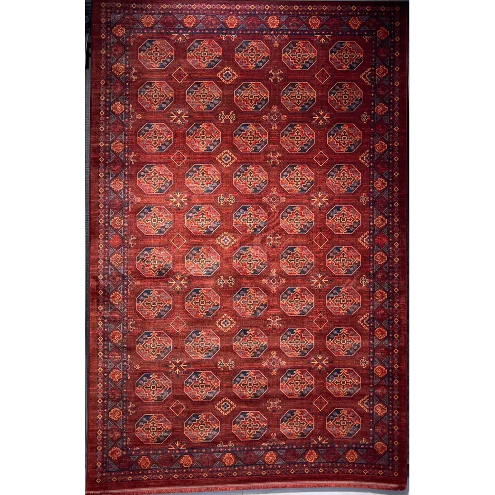 سجاد بلاتينيوم افغاني بخاري تركي OL434B احمر مقاس 80*150