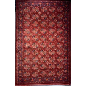 سجاد بلاتينيوم افغاني بخاري تركي OL434B احمر مقاس 80*150