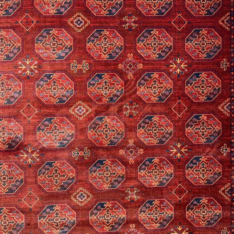 سجاد بلاتينيوم افغاني بخاري تركي OL434B احمر مقاس 150*220 - سجاد بخارى