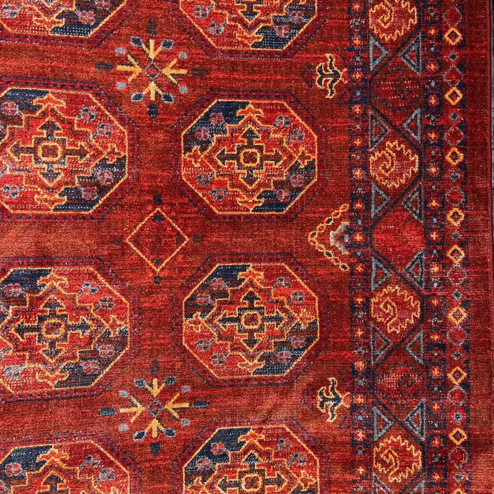 سجاد بلاتينيوم افغاني بخاري تركي OL434B احمر مقاس 80*150