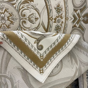 سجاد تركي رجوة G0710K ابيض اخضر مقاس 150*220