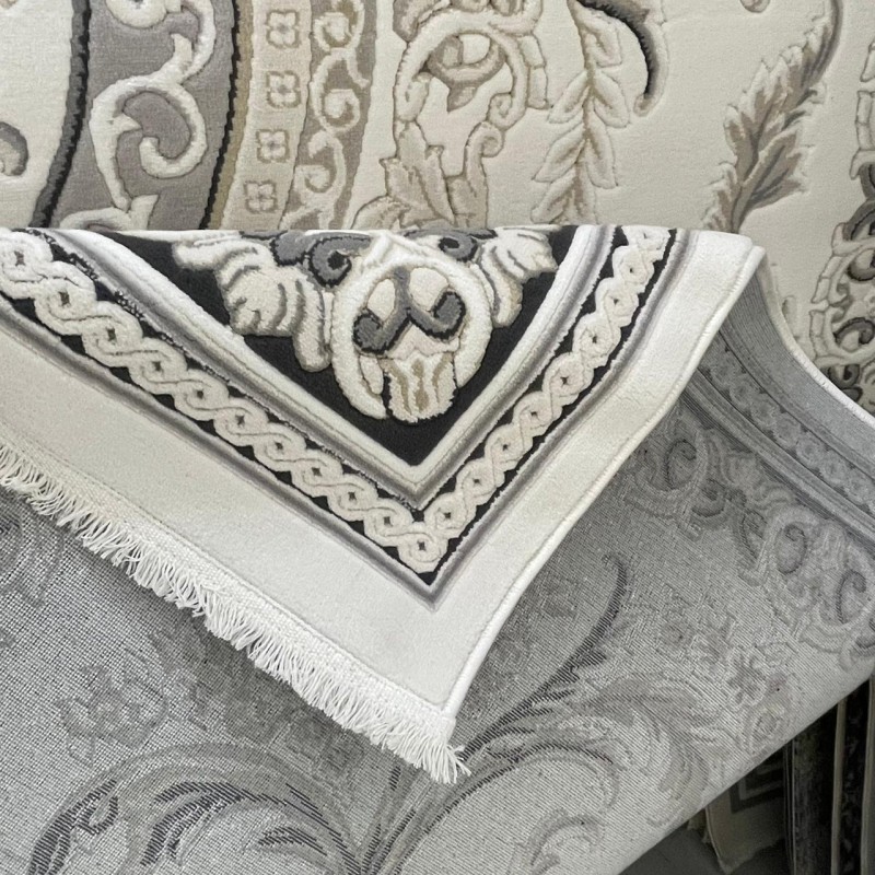 سجاد تركي روما 41580A اسود كريم مقاس 100*300