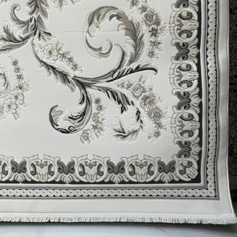 سجاد تركي روما 41580A اسود كريم مقاس 100*300