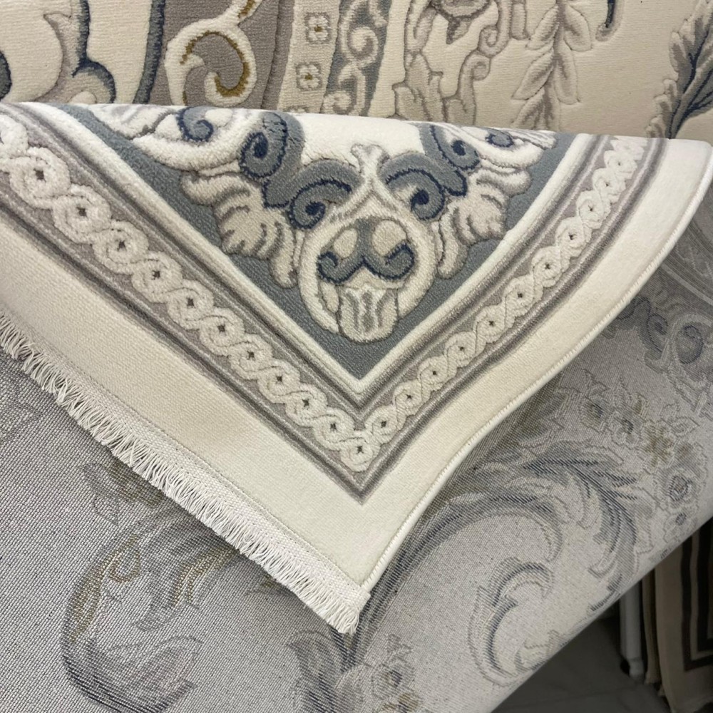 سجاد تركي روما 41580A كريم سماوي مقاس 400*500