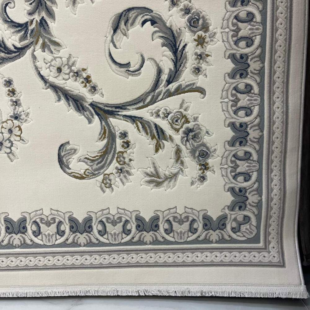 سجاد تركي روما 41580A كريم سماوي مقاس 400*500