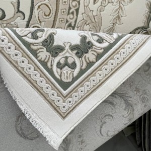 سجاد تركي روما 41580A كريم اخضر مقاس 150*220 سجاد تركي روما 41580A كريم اخضر مقاس 150*220