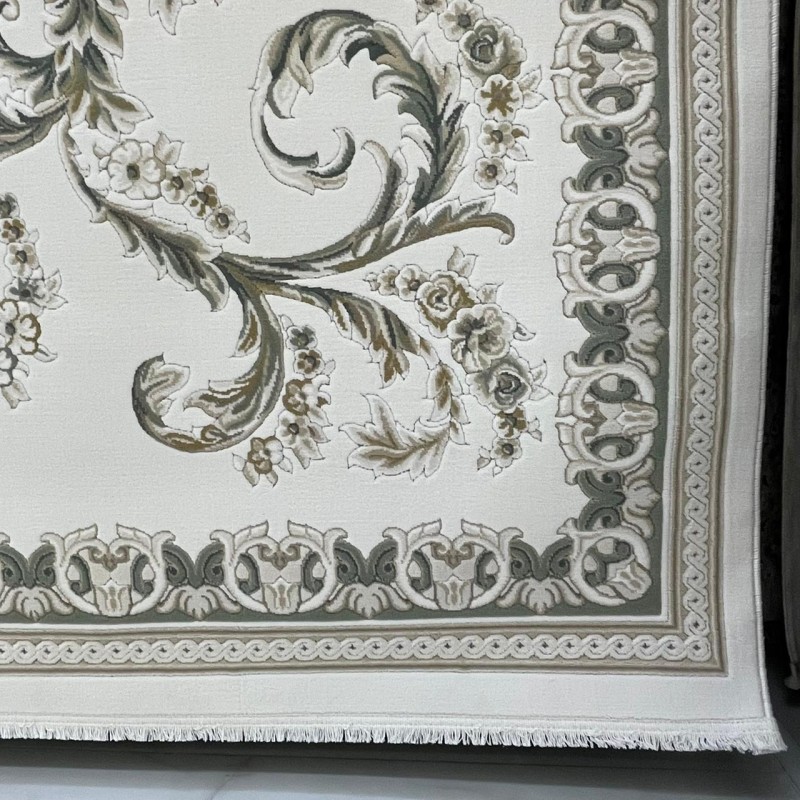 سجاد تركي روما 41580A كريم اخضر مقاس 150*220