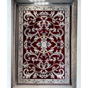سجاد شرقي رويال تركي G0001 احمر عنابي مقاس 100*200