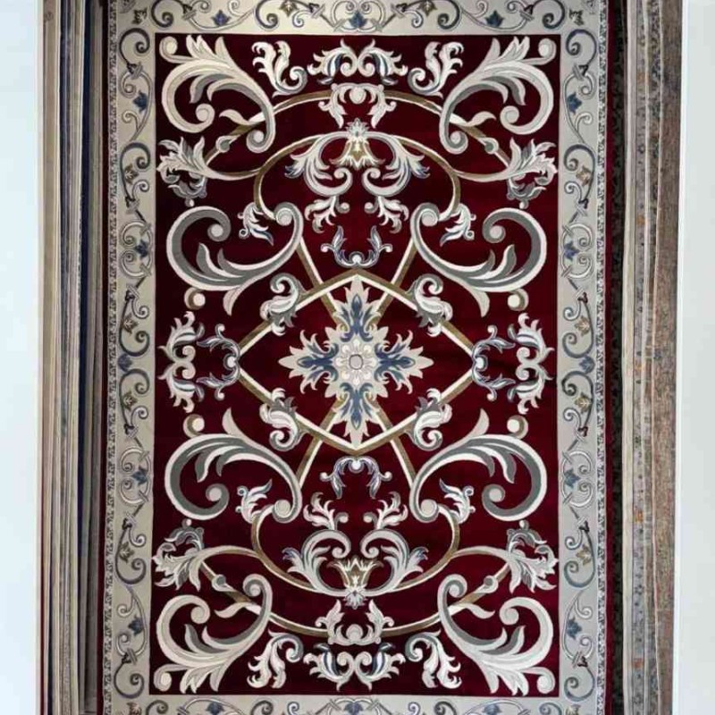 سجاد شرقي رويال تركي G0001 احمر عنابي مقاس 200*200 دائري