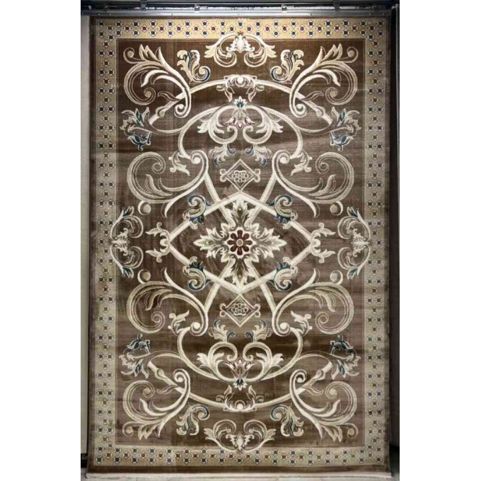 سجاد تركي سفير نقش فرنسي بني مقاس 250*350