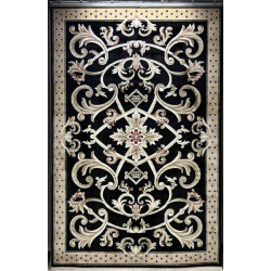 سجاد تركي سفير نقش فرنسي اسود مقاس 400*600 سجاد تركي سفير نقش فرنسي اسود مقاس 400*600