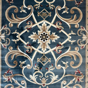 سجاد تركي سفير نقش فرنسي سماوي مقاس 400*600 سجاد تركي سفير نقش فرنسي سماوي مقاس 400*600