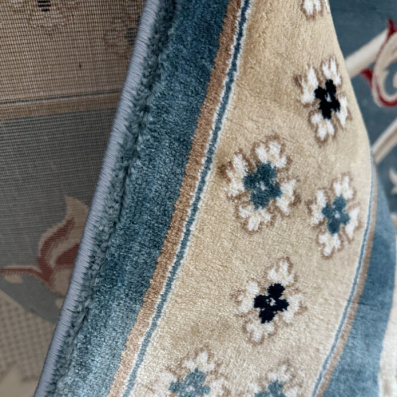 سجاد تركي سفير نقش فرنسي سماوي مقاس 250*350