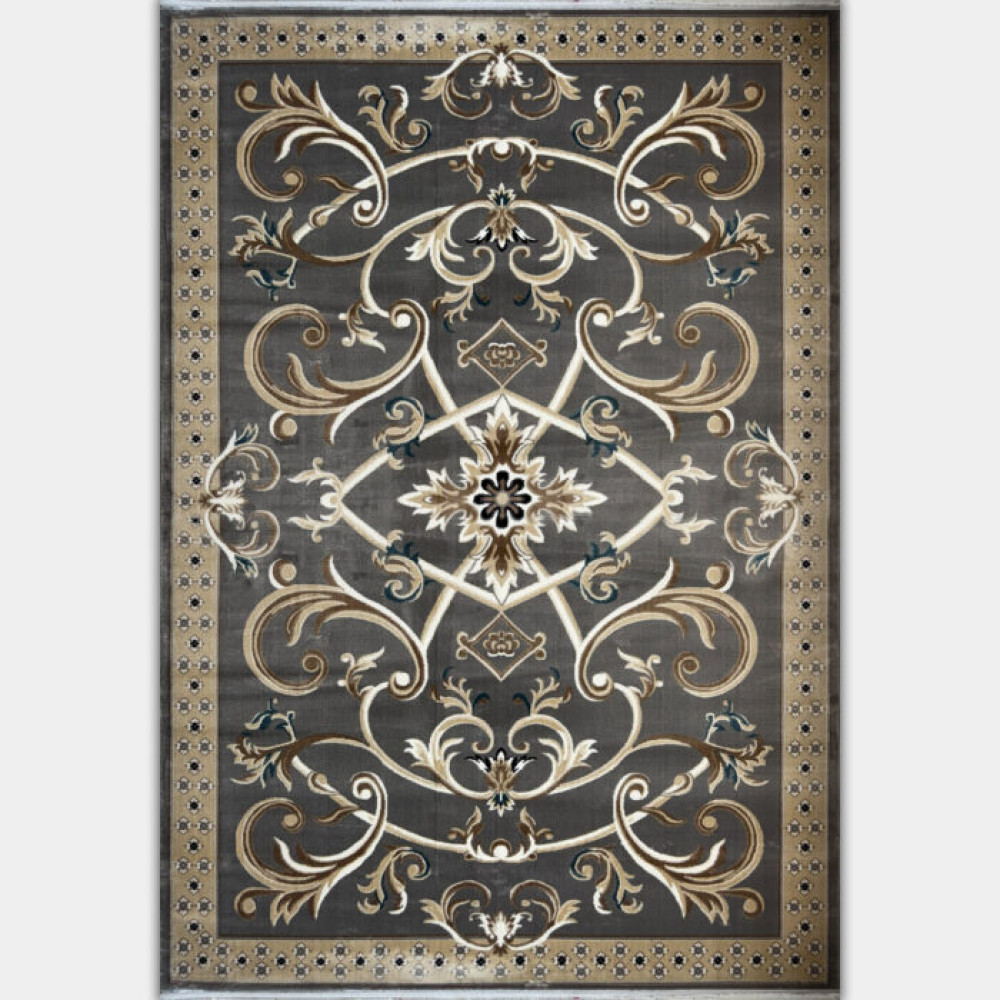 سجاد تركي سفير نقش فرنسي رصاصي مقاس 100*200