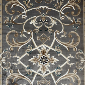 سجاد تركي سفير نقش فرنسي رصاصي مقاس 100*200