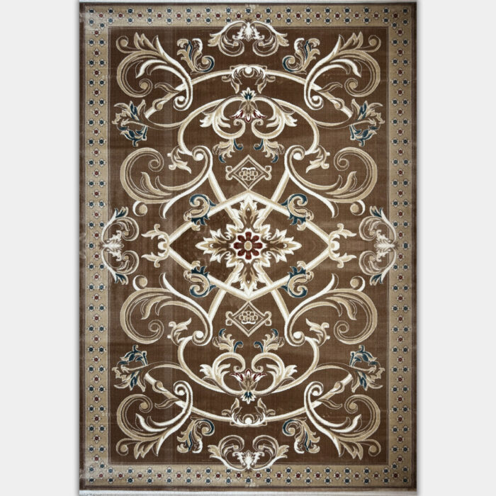 سجاد تركي سفير نقش فرنسي بني مقاس 250*350